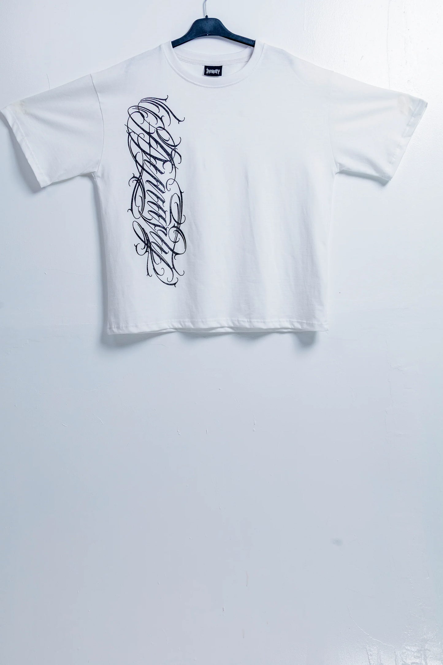 Dynasty Crystal Script Tee White