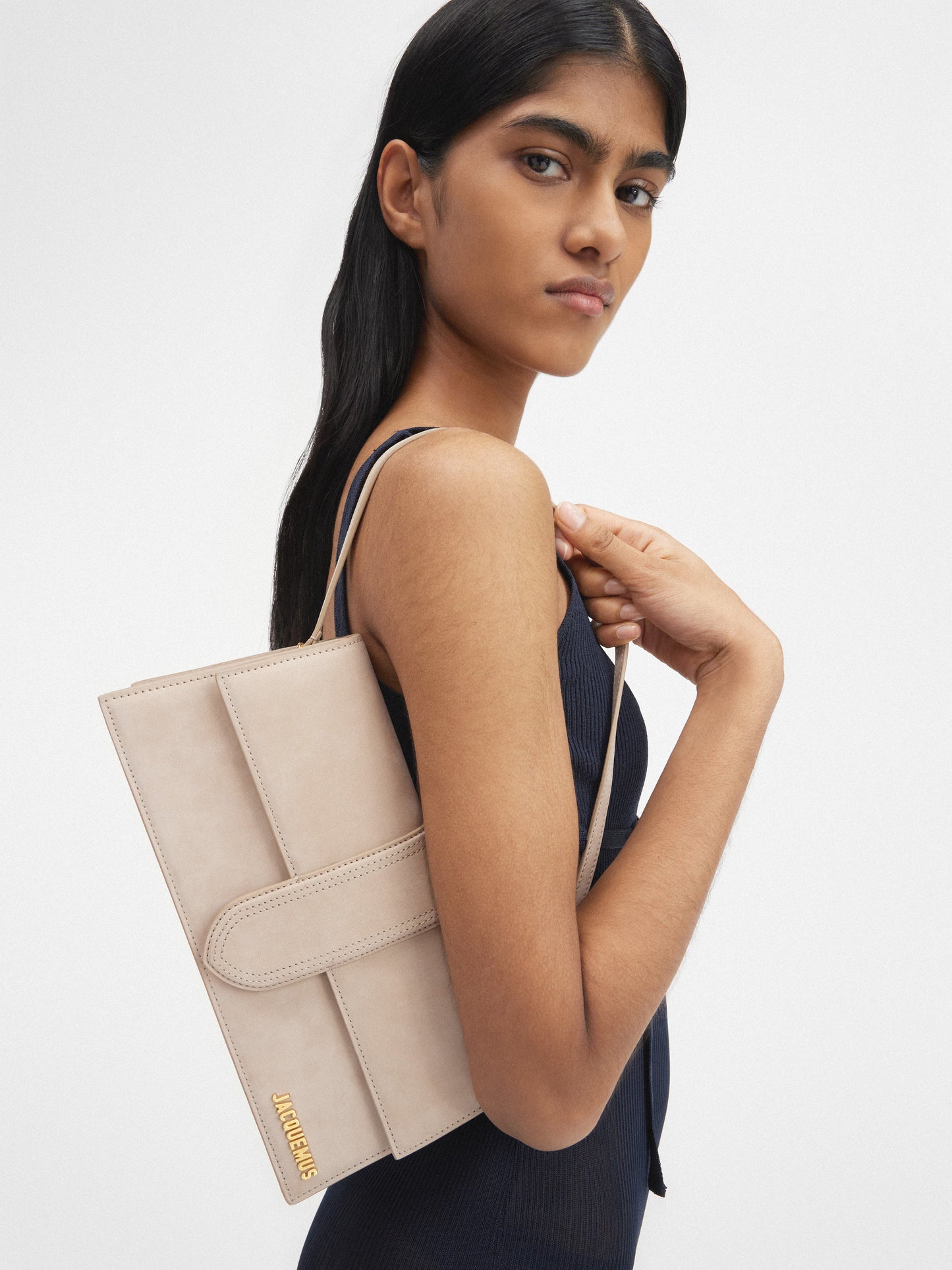 Jacquemus Bambino Long Dark Beige