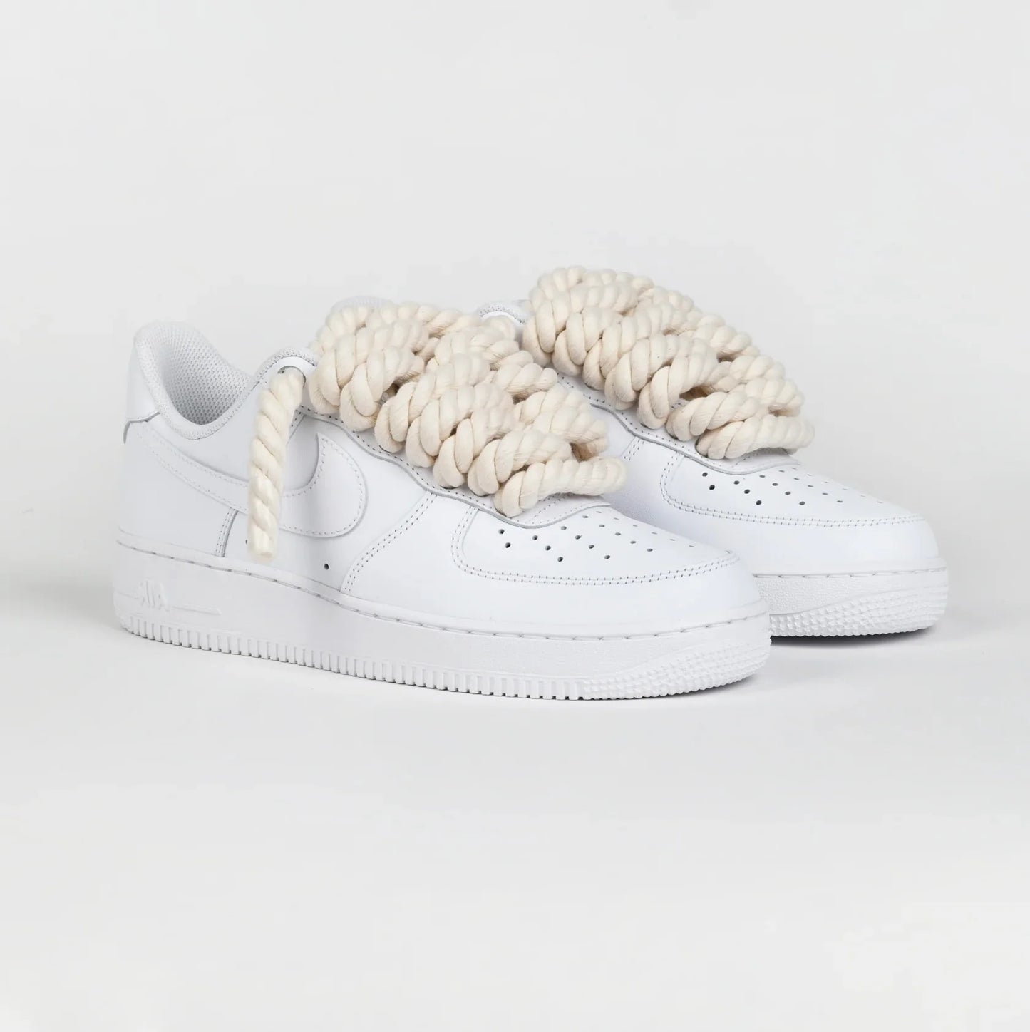 Nike Air Force 1 Rope Laces Custom Beige