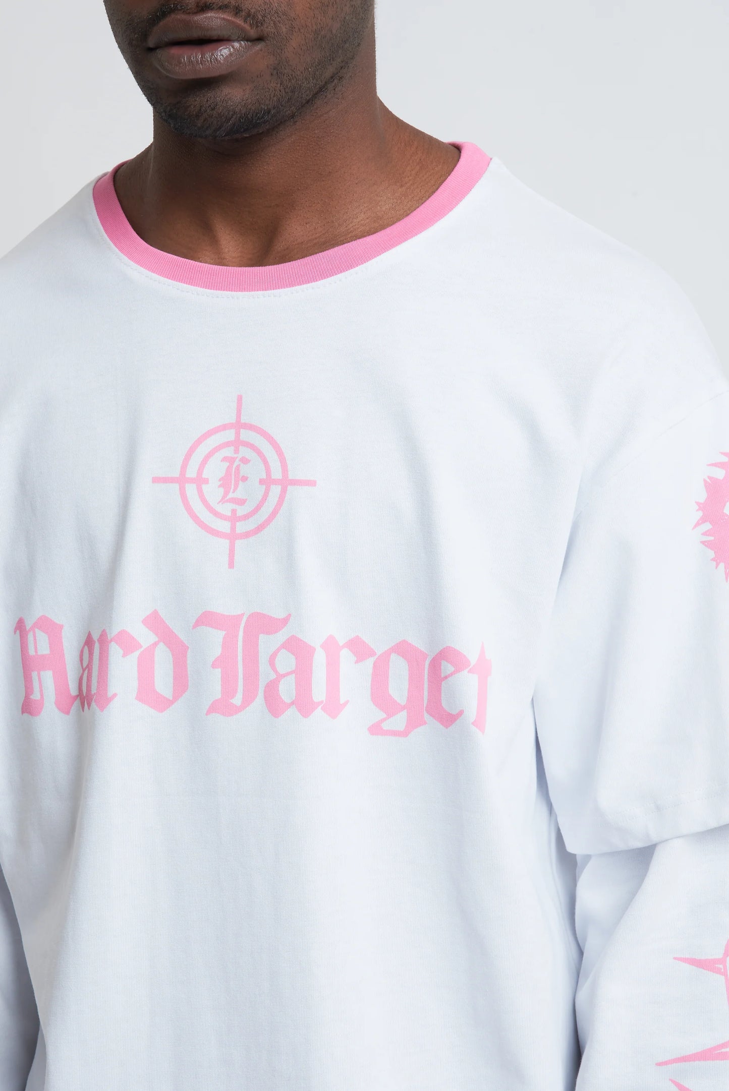 Tee Hard Target Double Sleeve White