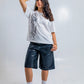 Dynasty Crystal Script Tee White