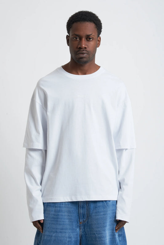 Double Sleeve Logo White