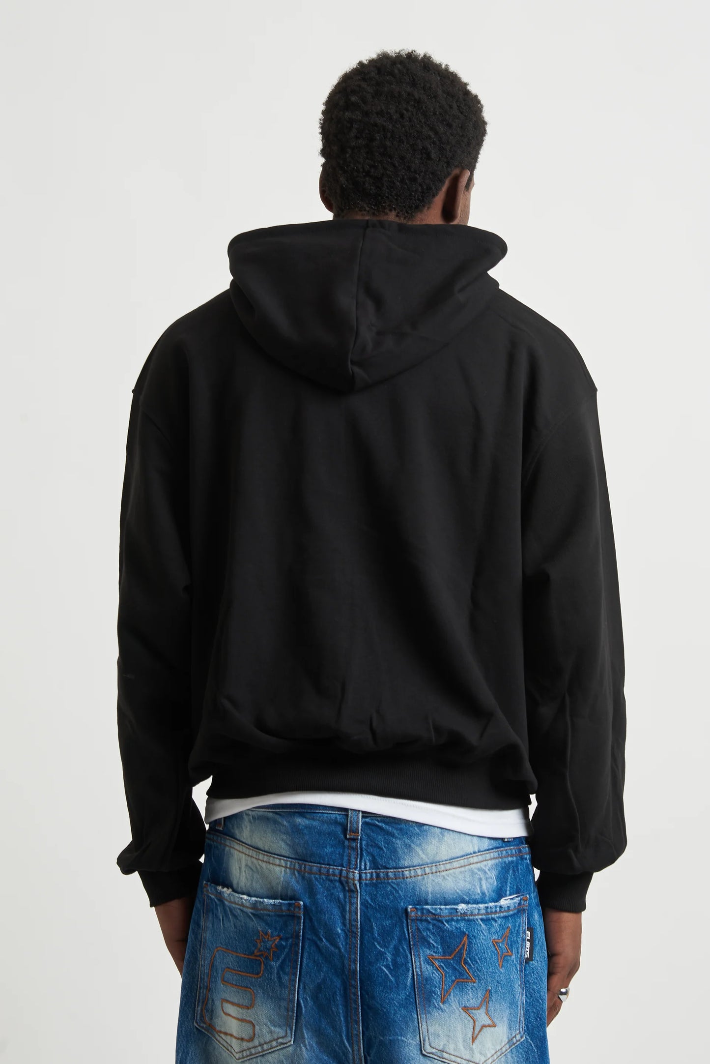 Hoodie Basic Full Zip Black