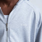 Hoodie Basic Full Zip Grey