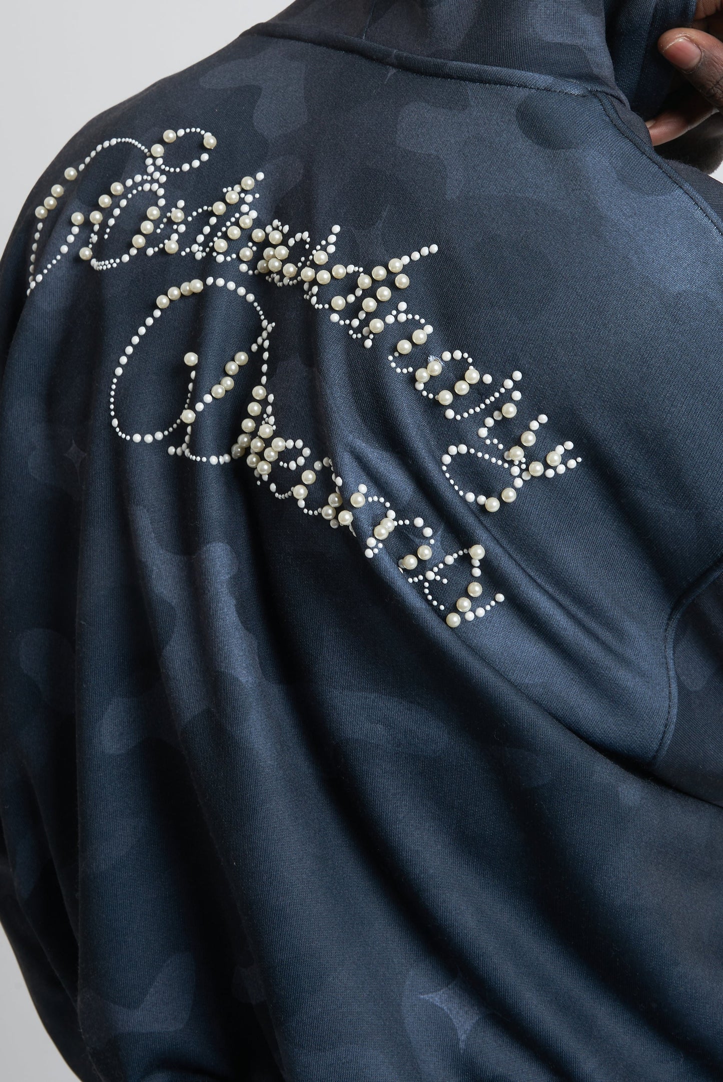 Hoodie Military Perls Black