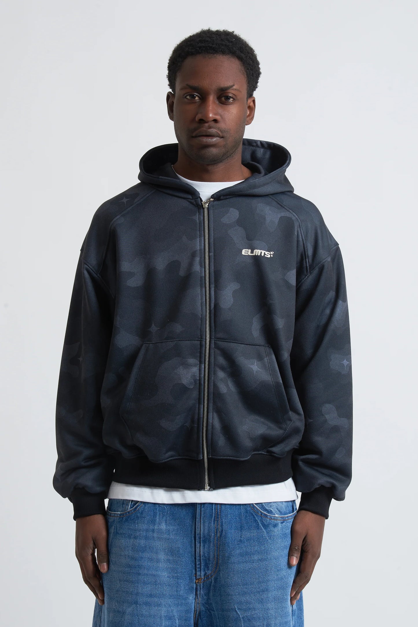 Hoodie Military Perls Black