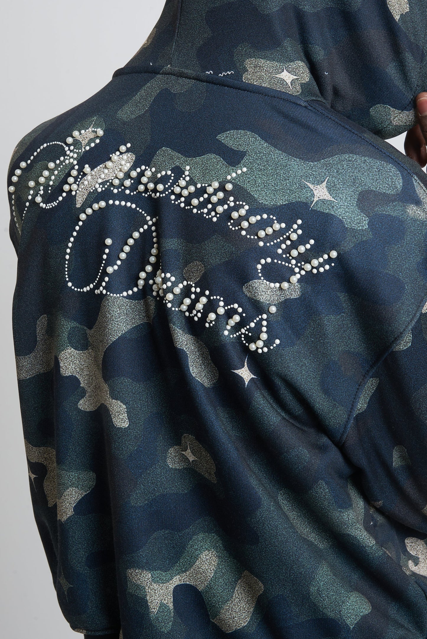 Hoodie Military Perls Green