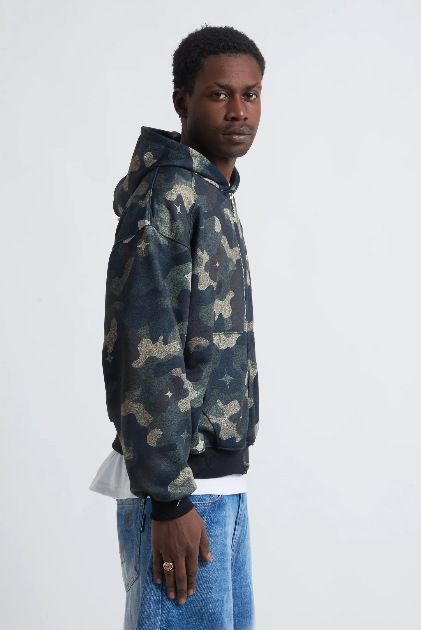 Hoodie Military Perls Green