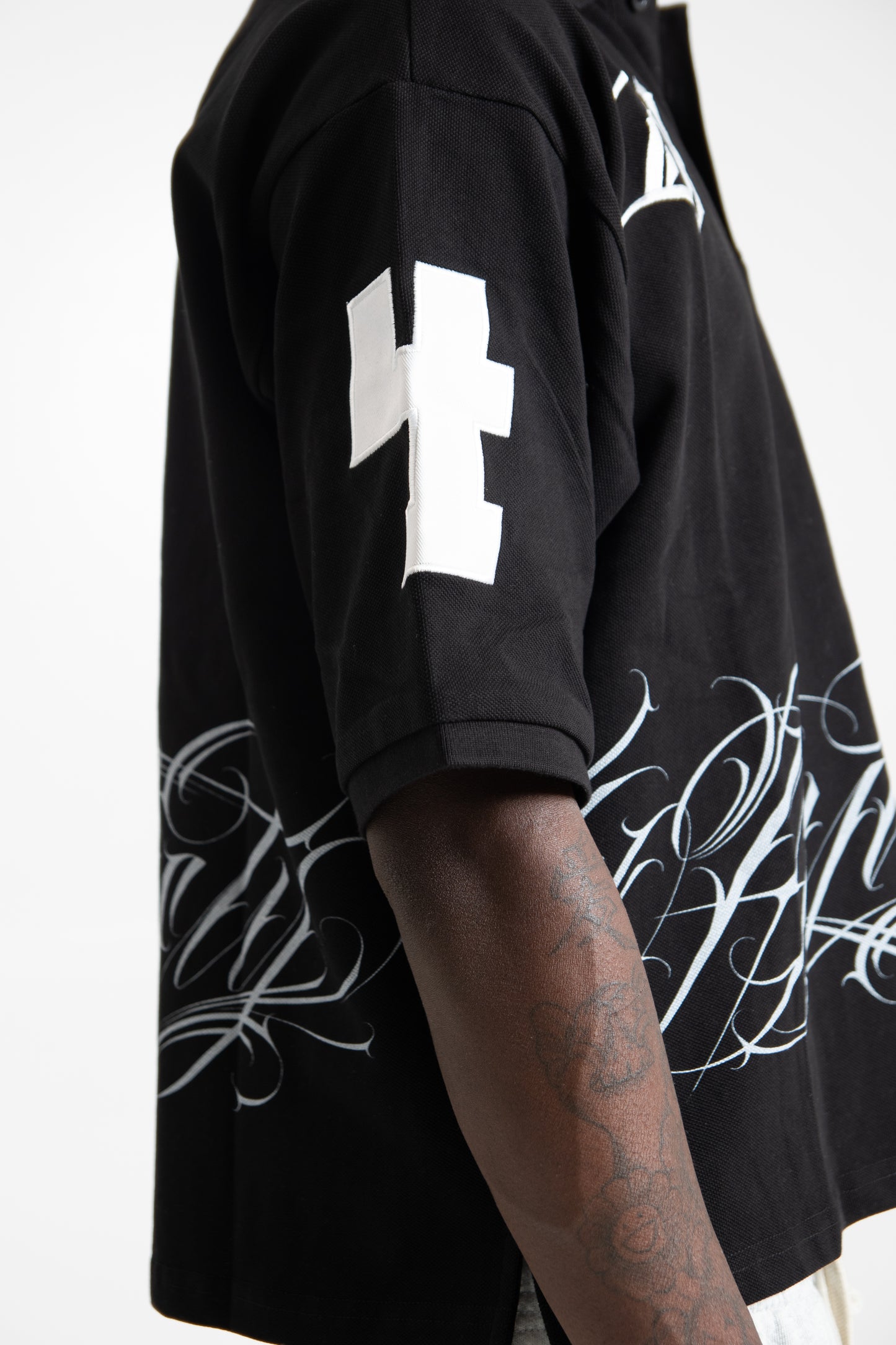 Dynasty Black Script Polo