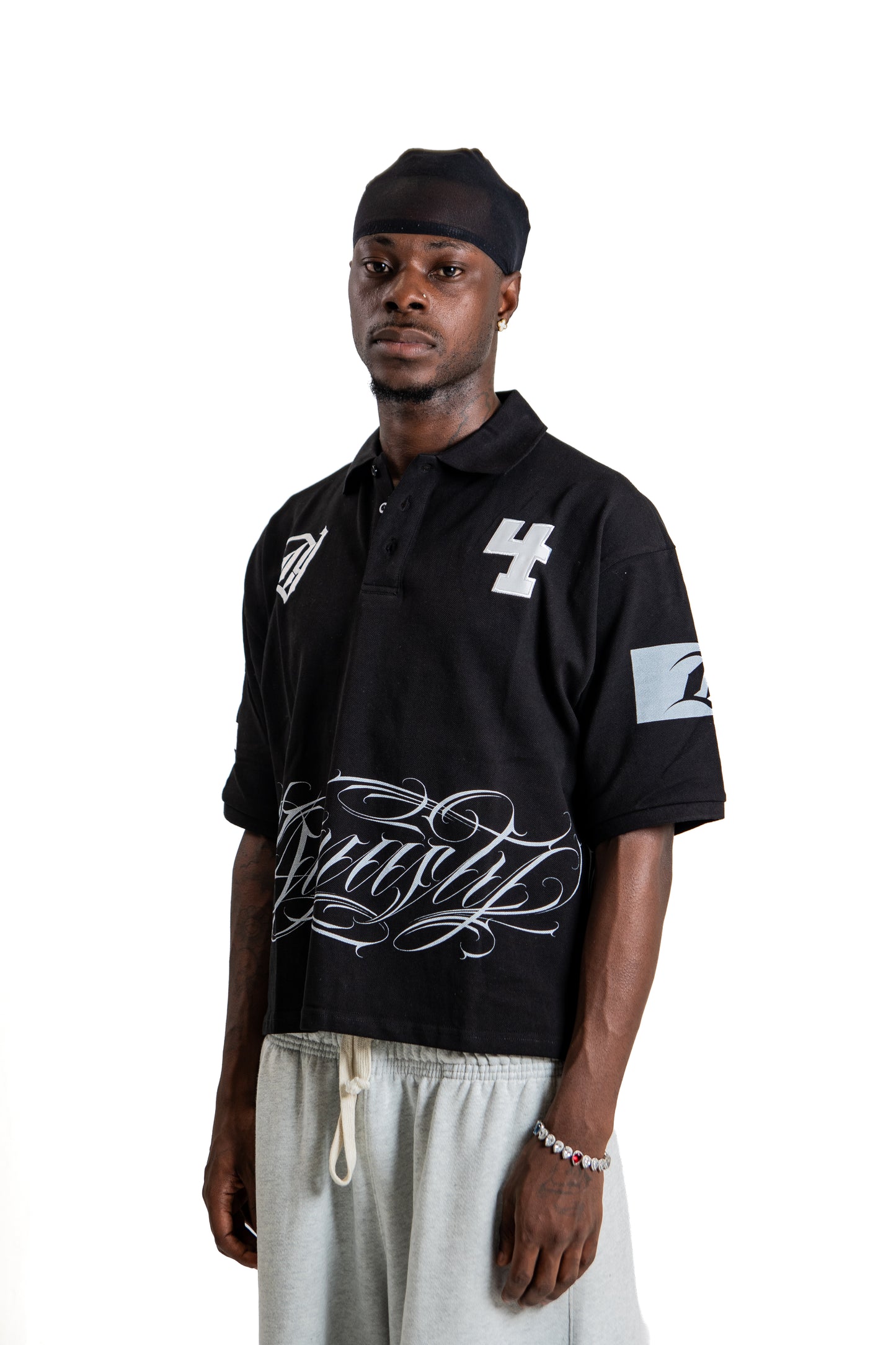 Dynasty Black Script Polo