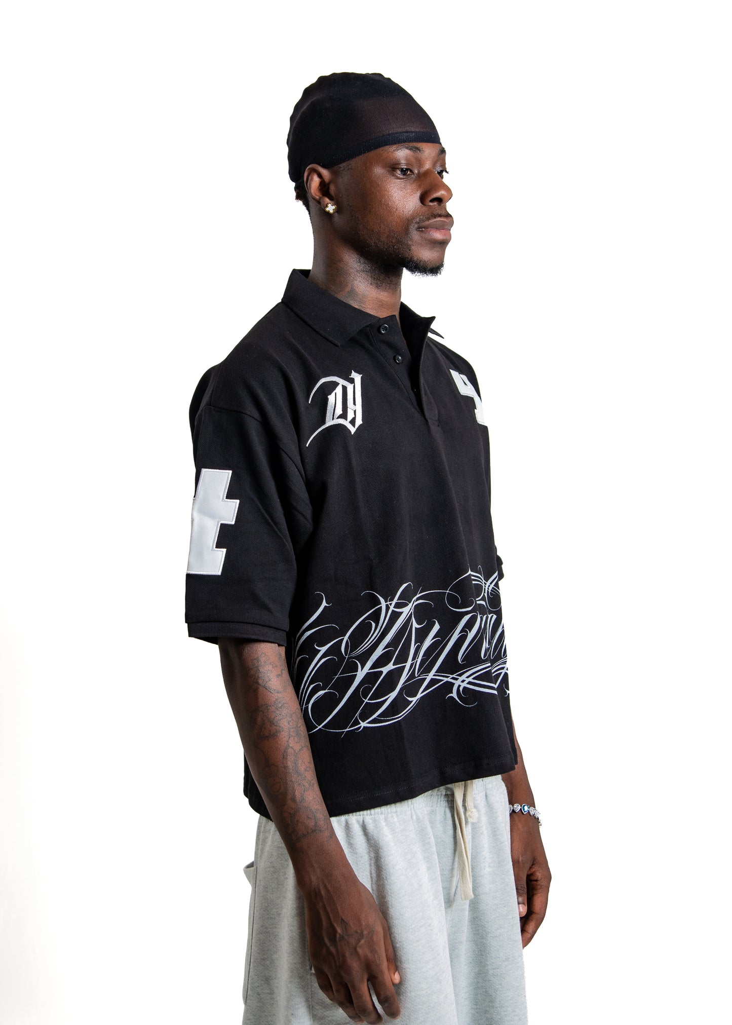 Dynasty Black Script Polo