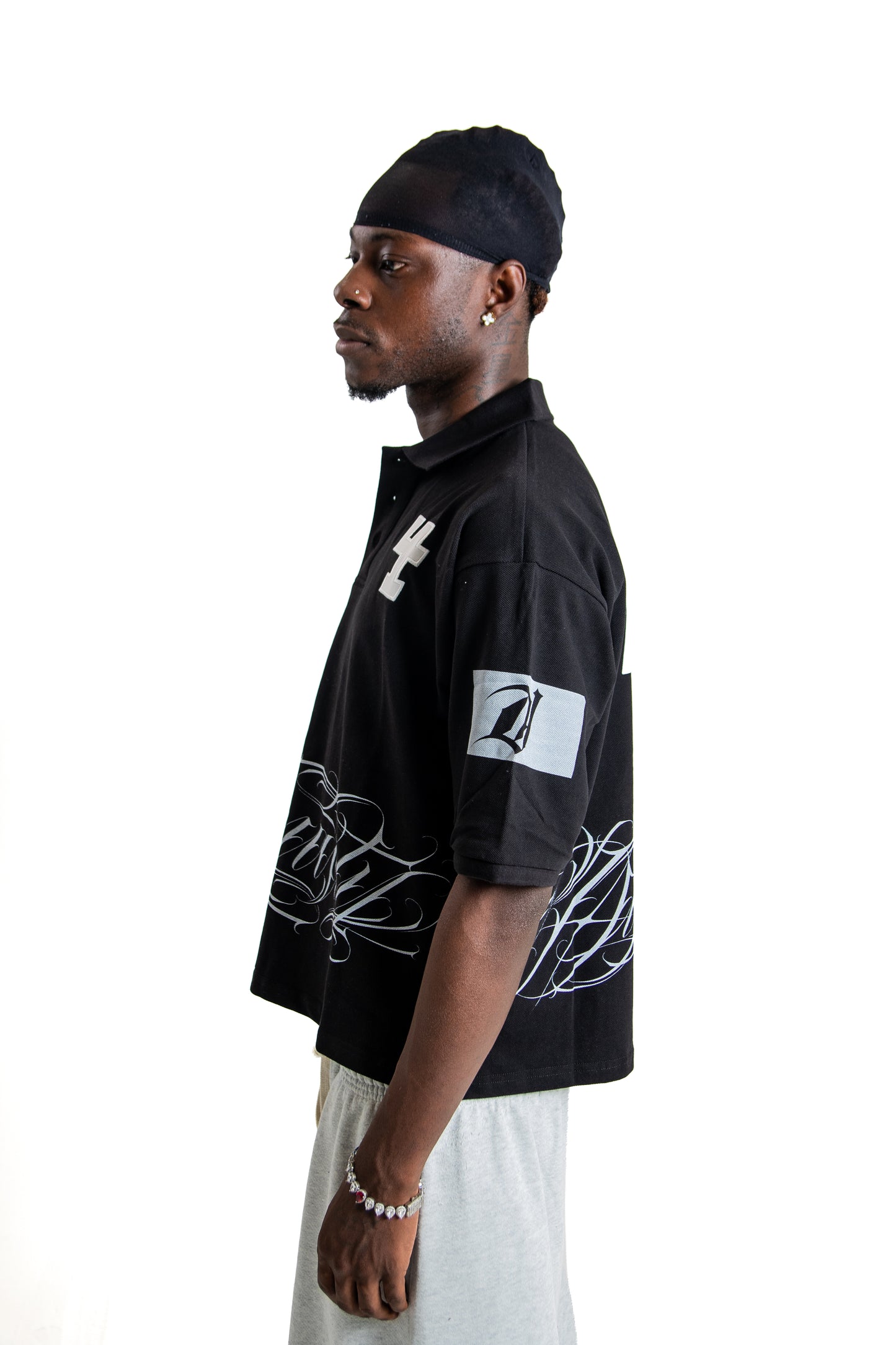 Dynasty Black Script Polo