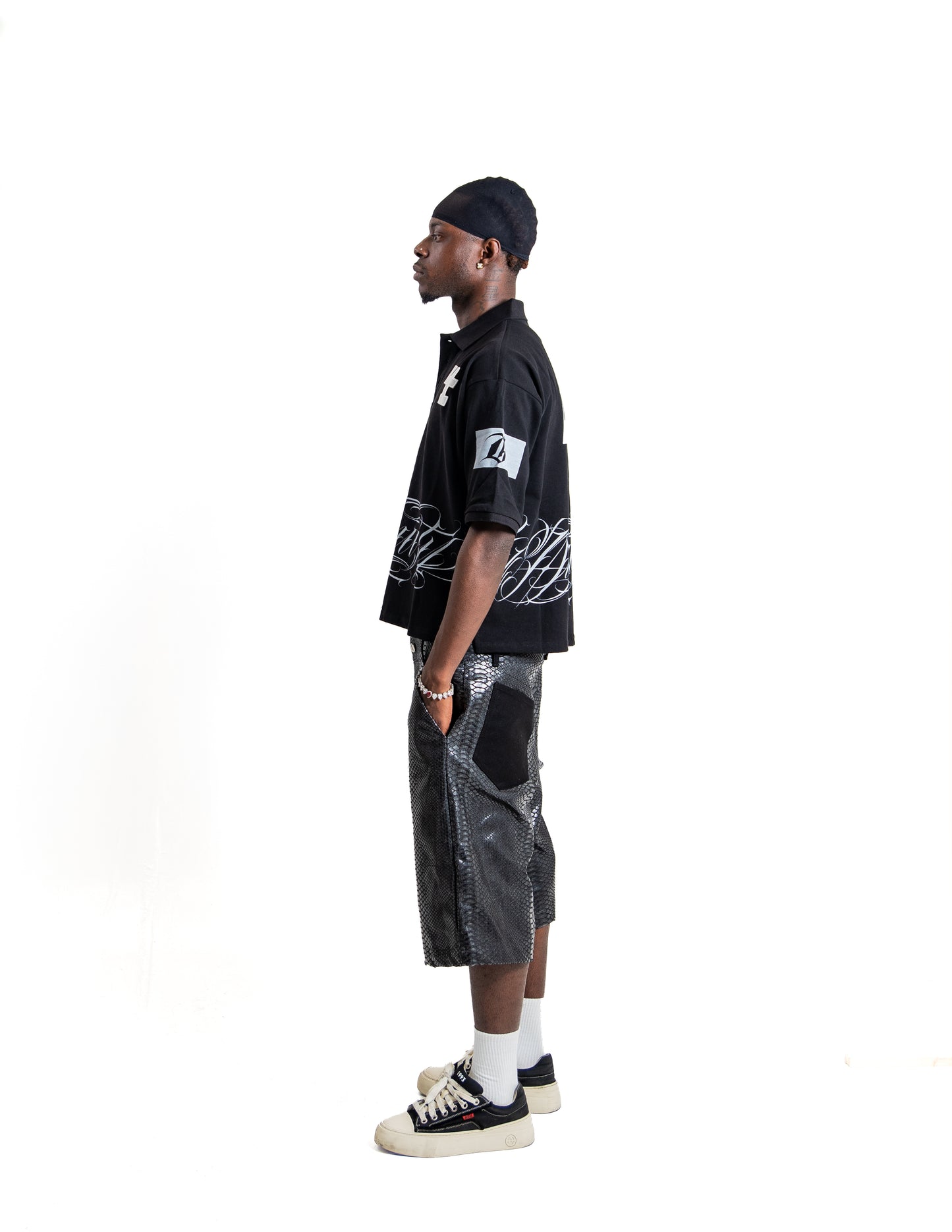 Dynasty Black Script Polo