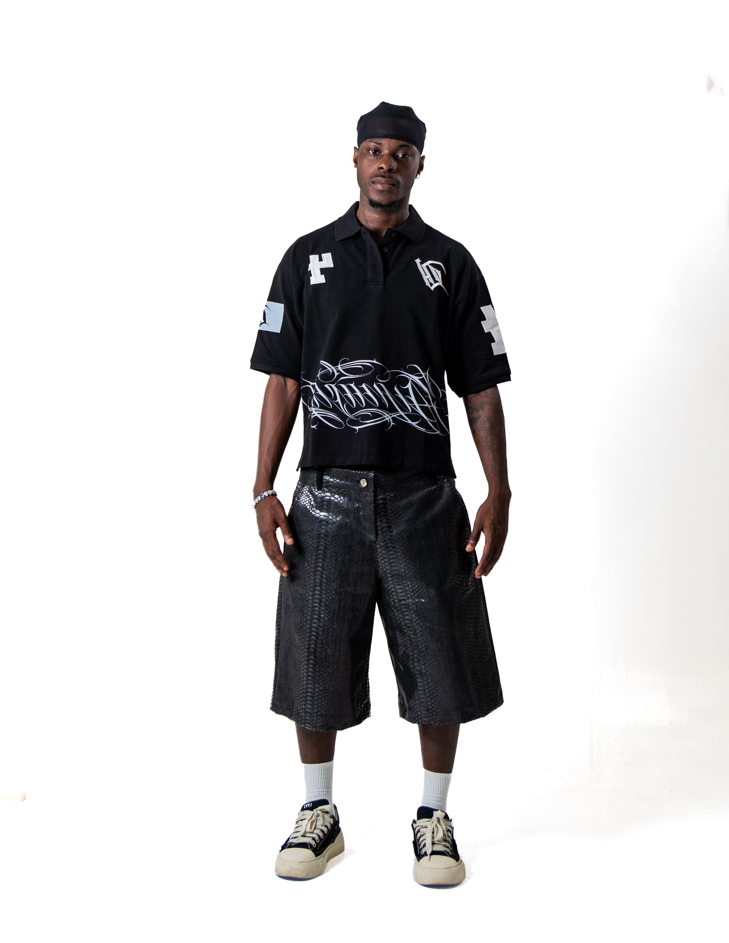 Dynasty Black Script Polo