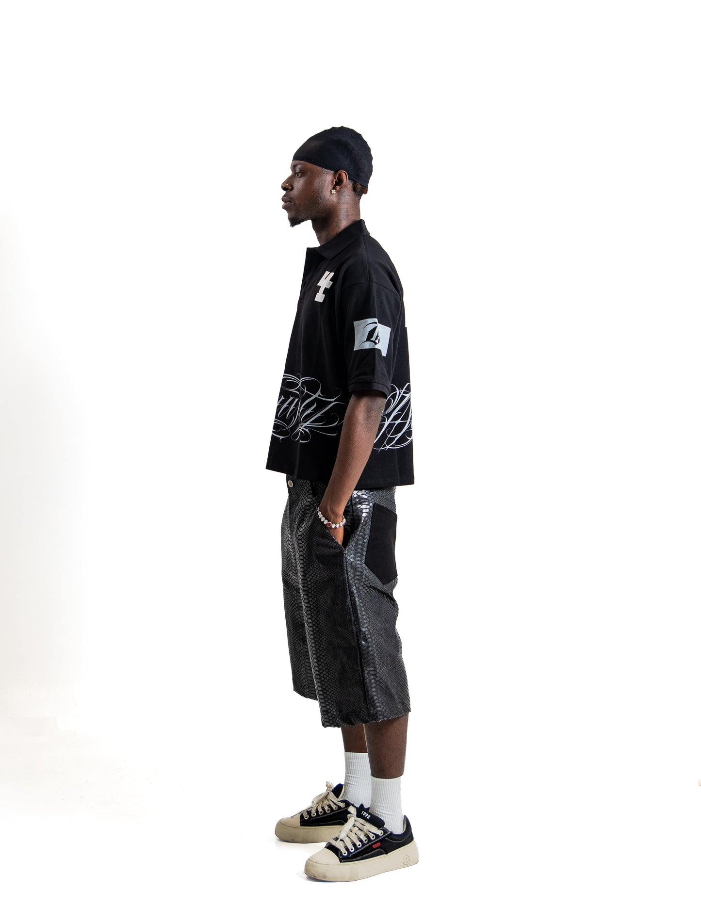 Dynasty Black Script Polo
