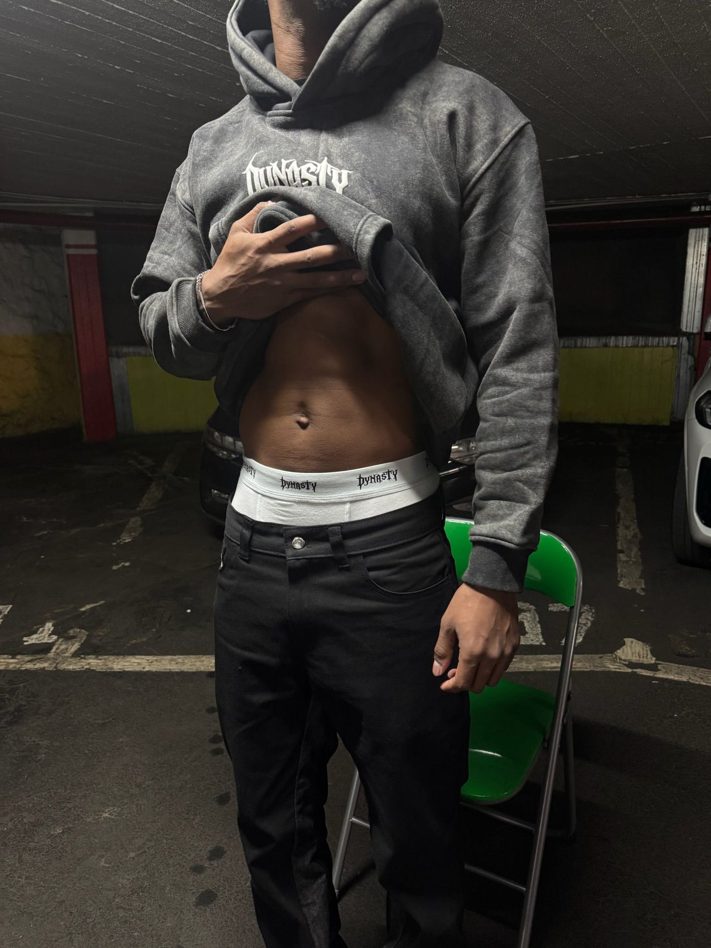 Dynasty Noir Flared Denim | Unisex