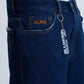 Jorts Baggy Dark Blue Fray