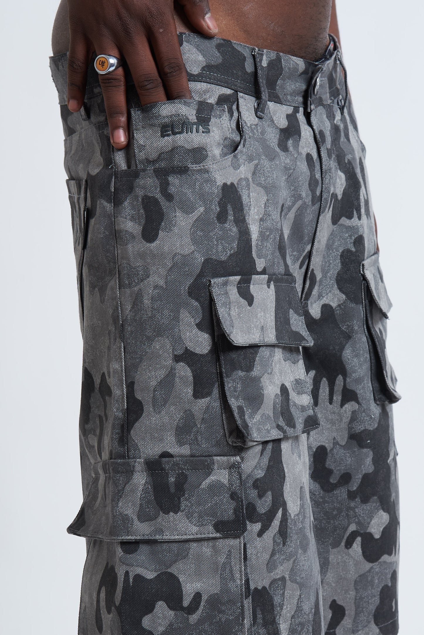 Jorts Cargo Military Black