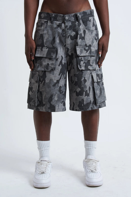 Jorts Cargo Military Black
