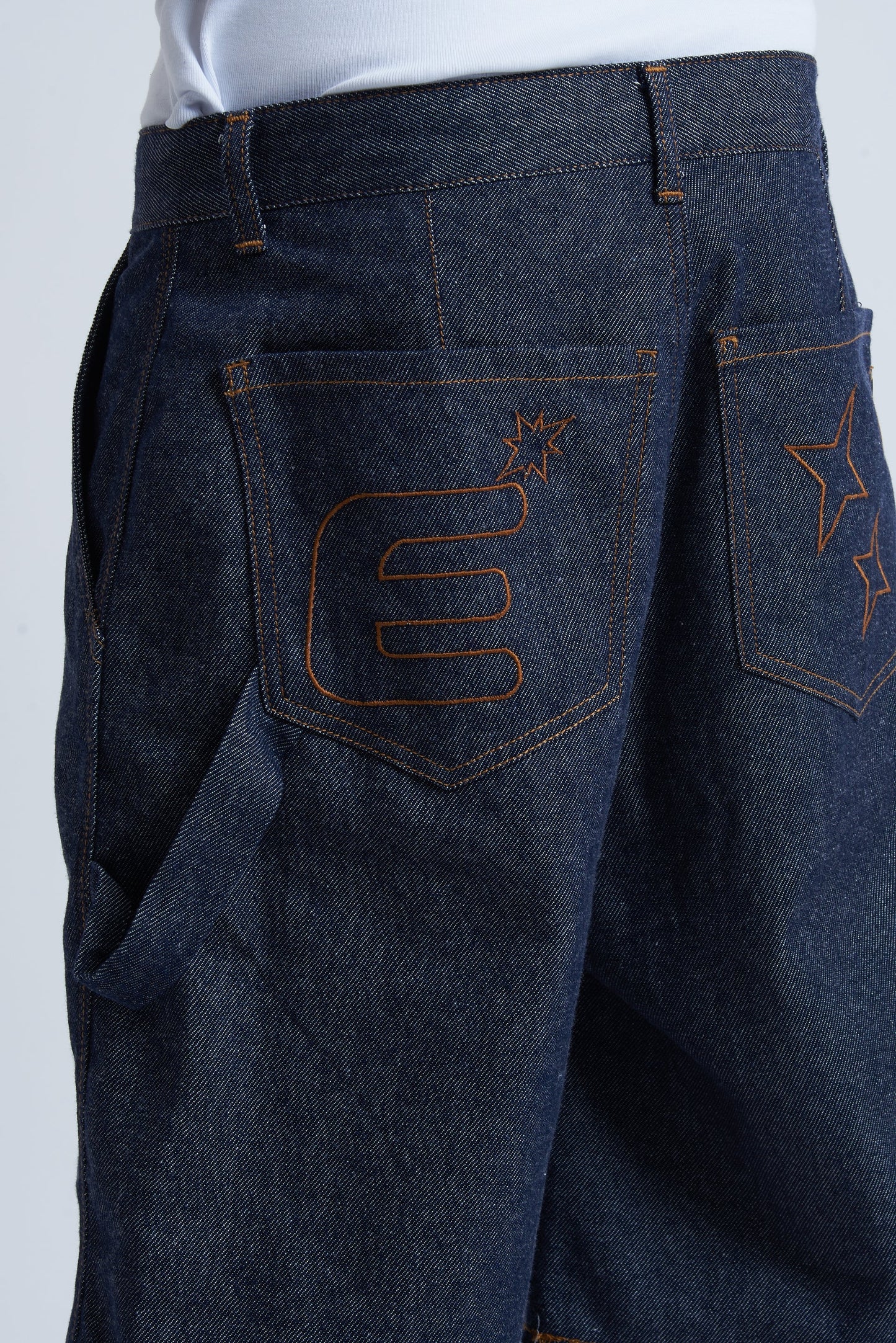 Jorts Work Blue