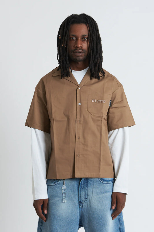 Jacket embroidered Camel