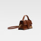 Jacquemus Le Bambino Croco Dark Brown