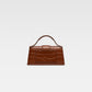 Jacquemus Le Bambino Croco Dark Brown