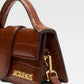 Jacquemus Le Bambino Croco Dark Brown