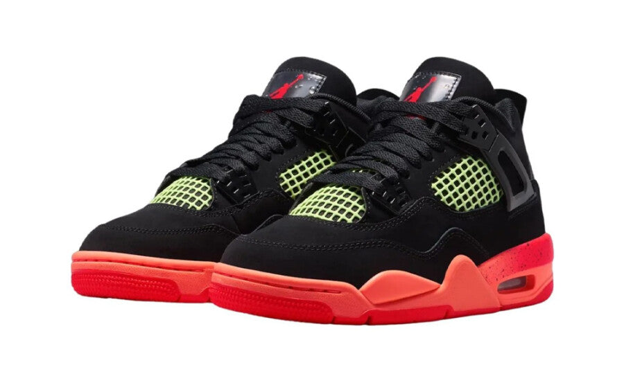 Jordan 4 Retro Black Infrared Barely Volt (GS)