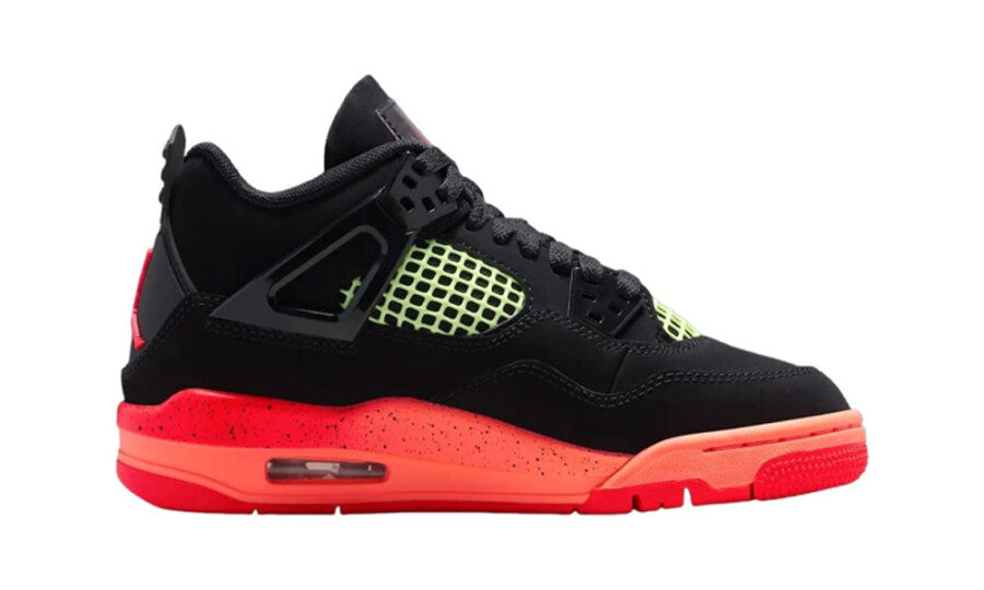 Jordan 4 Retro Black Infrared Barely Volt (GS)