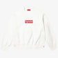 Supreme Washed Box Logo Crewneck White