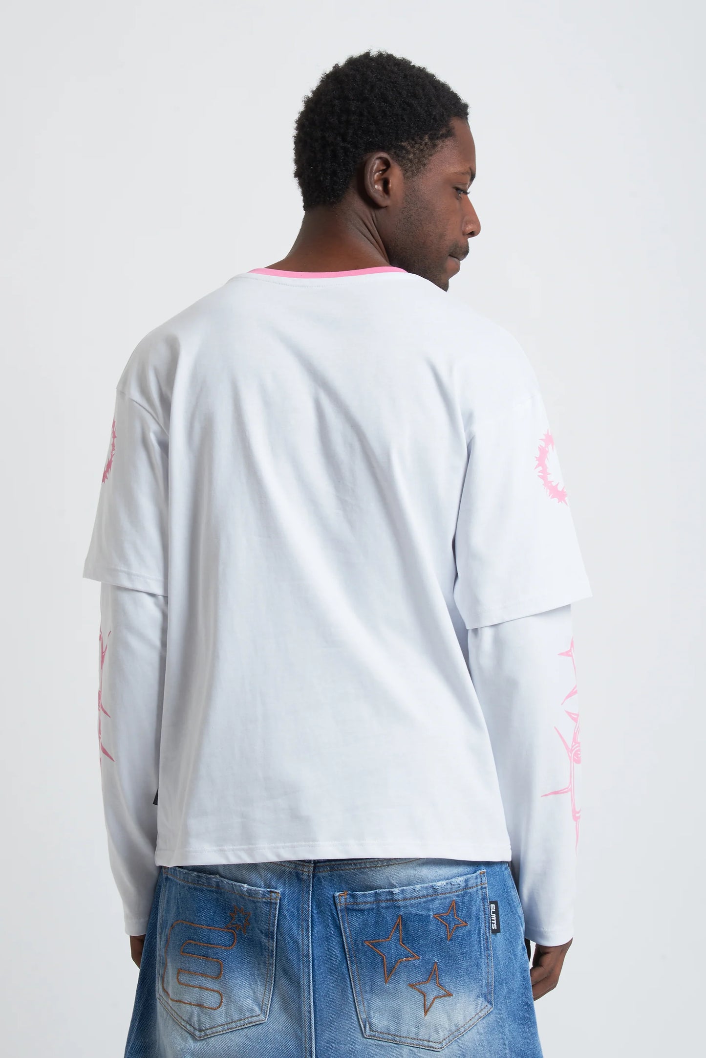 Tee Hard Target Double Sleeve White