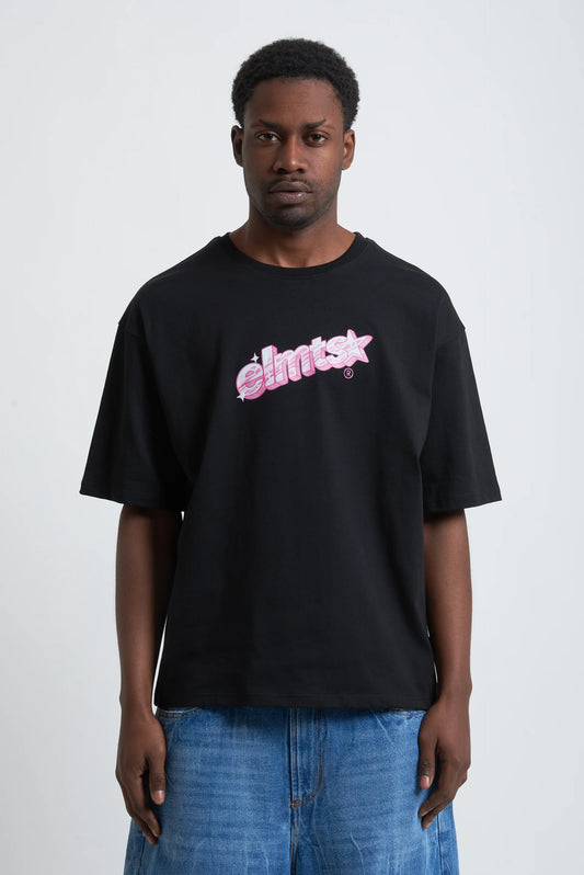 Tee Written Pink Black