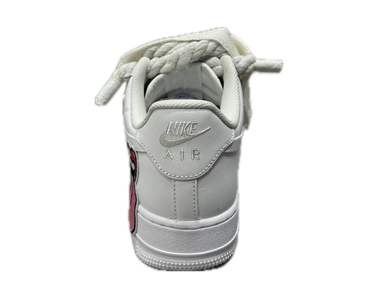 Nike Air Force 1 Double Rope Laces Custom Bandana White