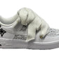 Nike Air Force 1 Double Rope Laces Custom Bandana White