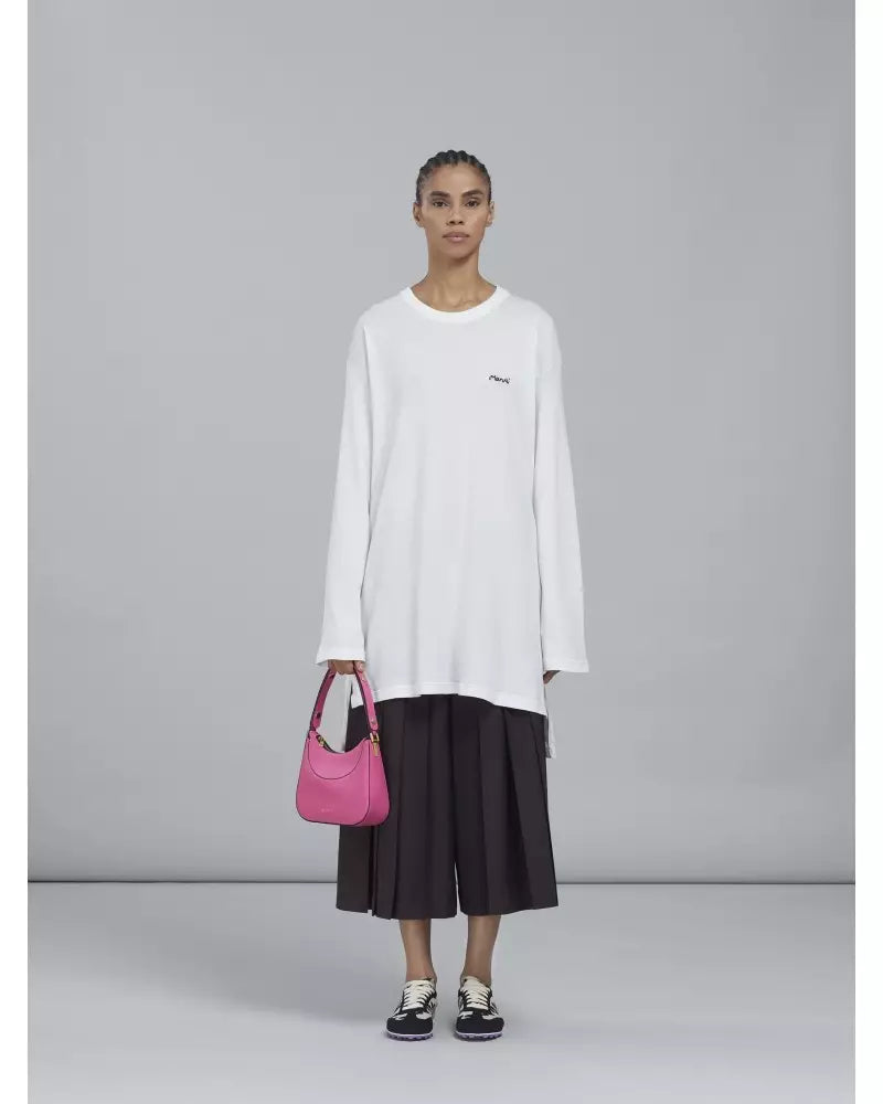 MARNI Borsa Mini Hobo in Pelle
