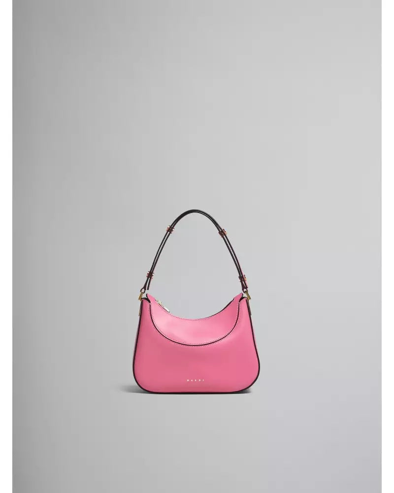 MARNI Borsa Mini Hobo in Pelle
