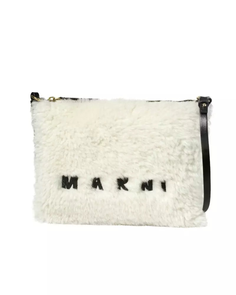Marni Borsa a Tracolla in Cotone con Logo