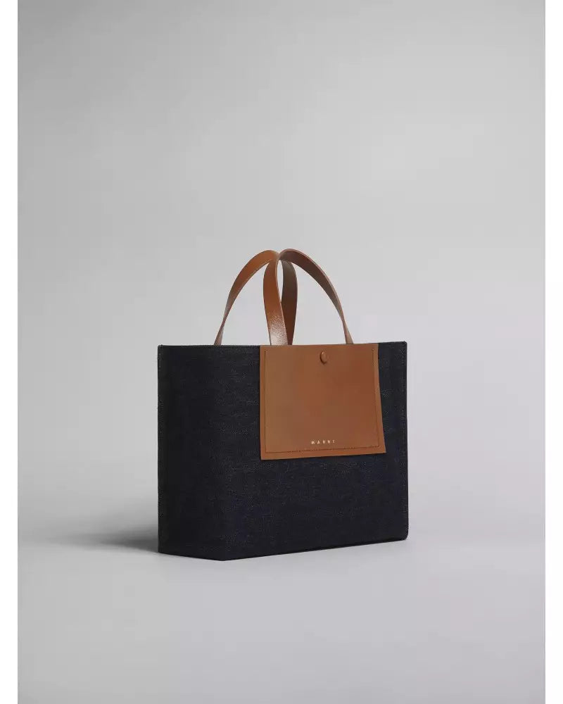 Marni Museo pocket-detail Shoulder Bag Blue