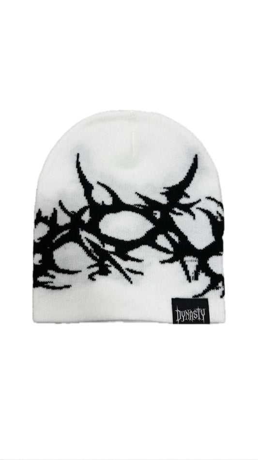 Dynasty Tribal Beanie White