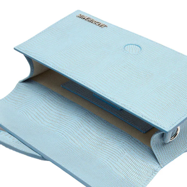 Jacquemus Grand Bambino Light Blue Lizard