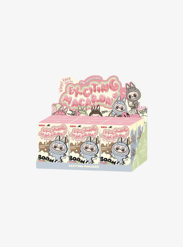 BOX 6 POP MART THE MONSTERS LABUBU TASTY MACARONS VINYL FACE MISTERY BOX