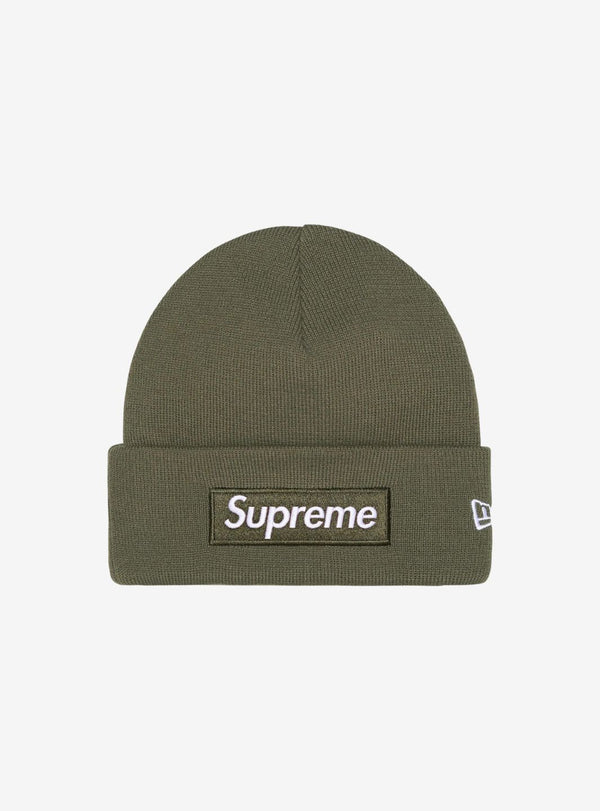Supreme New Era Box Logo Beanie Light Olive (FW25)