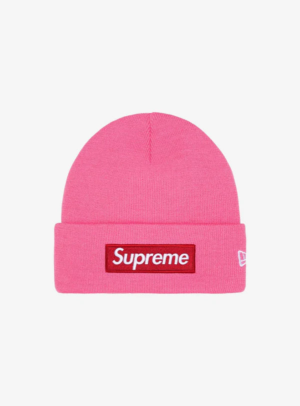 Supreme New Era Box Logo Beanie Magenta (FW25)