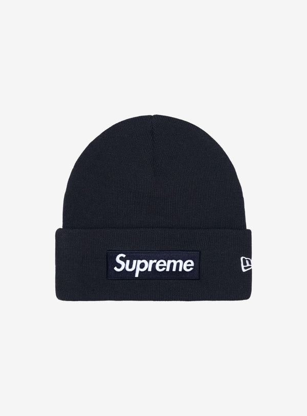 Supreme New Era Box Logo Beanie Navy (FW25)